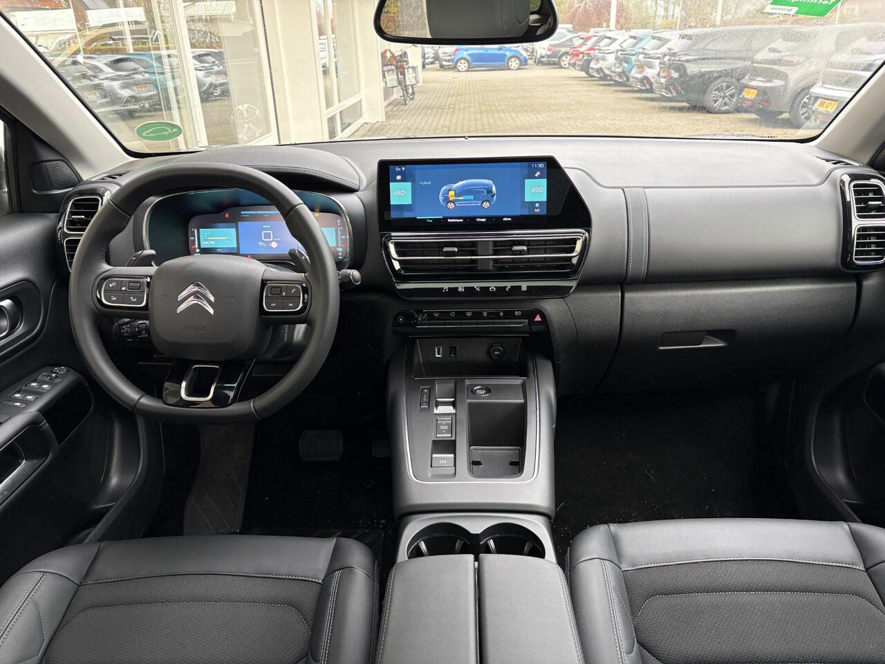 Citroen C5 Aircross 1.6 Plug-in Hybrid 180 Max | Schuif-/kanteldak | Adaptieve Cruise | 360gr Camera | Keyless Entry | Elektr. achterklep | PHC Vering | Comfort Seats