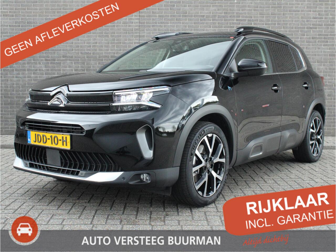 Citroen C5 Aircross 1.6 Plug-in Hybrid 225 Shine Automaat, Lederen bekleding, Navigatie, Applecarpl./Andr. Auto, Dodehoek detectie, CruiseControl
