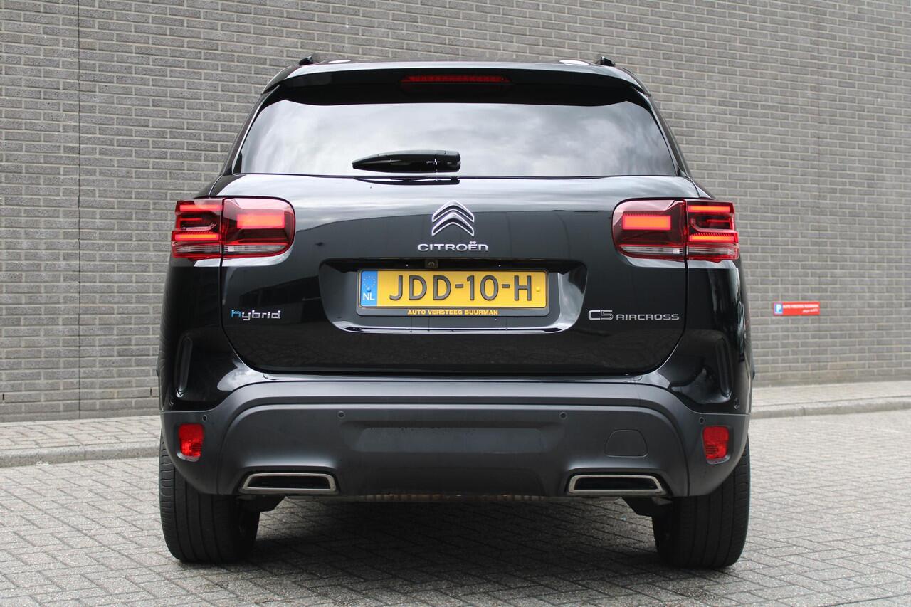 Citroen C5 Aircross 1.6 Plug-in Hybrid 225 Shine Automaat, Lederen bekleding, Navigatie, Applecarpl./Andr. Auto, Dodehoek detectie, CruiseControl