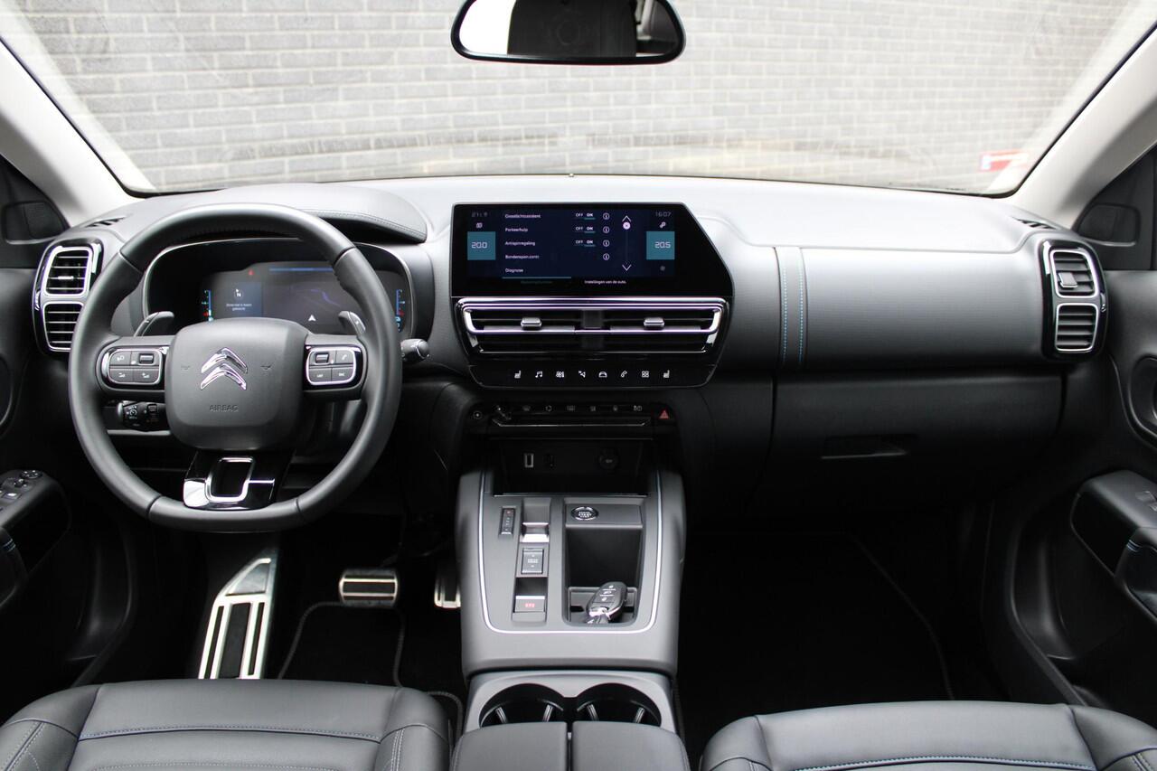 Citroen C5 Aircross 1.6 Plug-in Hybrid 225 Shine Automaat, Lederen bekleding, Navigatie, Applecarpl./Andr. Auto, Dodehoek detectie, CruiseControl