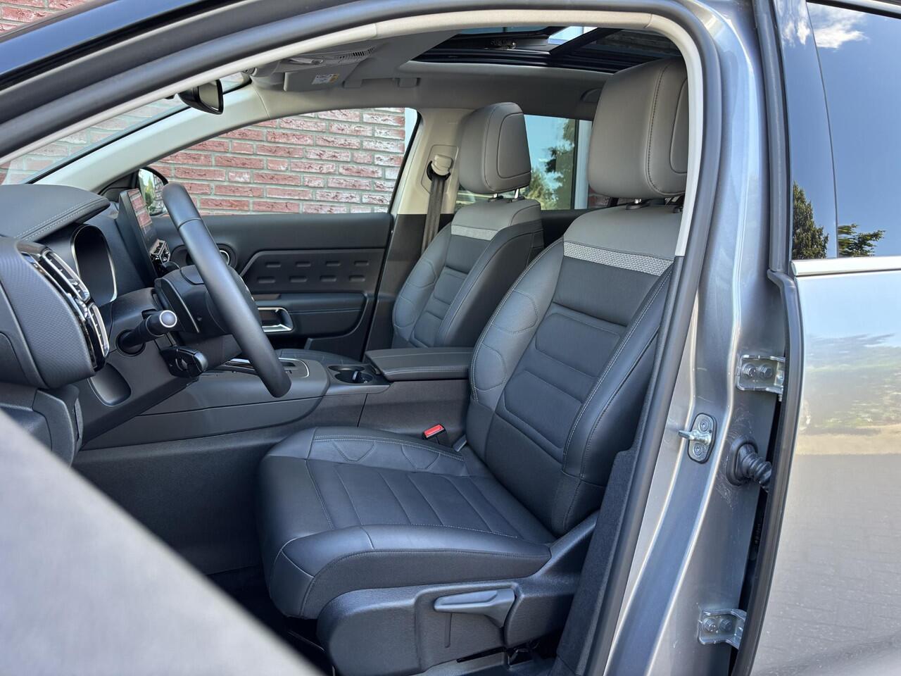 Citroen C5 Aircross Shine 1.6 HYbrid PHEV 225pk e-EAT8 | TWO-TONE! | SCHUIF/KANTELDAK | ADAPTIVE CRUISE | 360° CAMERA | PARK ASSIST | LEDER | KEYLESS ENTRY | ALL-SEASONBANDEN | MAX