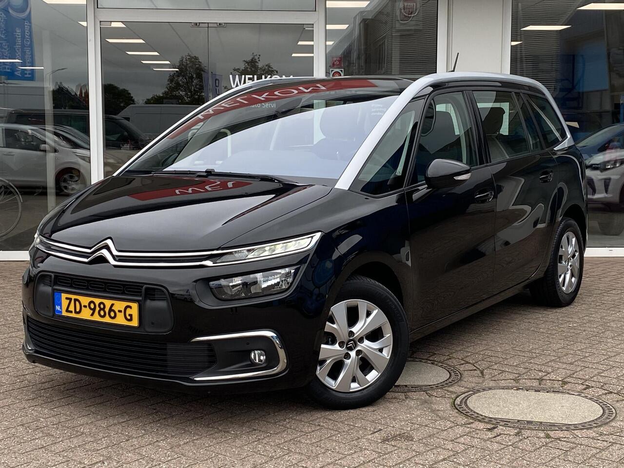 Citroen GRAND C4 PICASSO 1.2 PureTech Feel Automaat, 7 zits, cruise control, achteruitrij camera, dodehoek detectie, zeer ruime auto, panoramische voorruit, keyless,