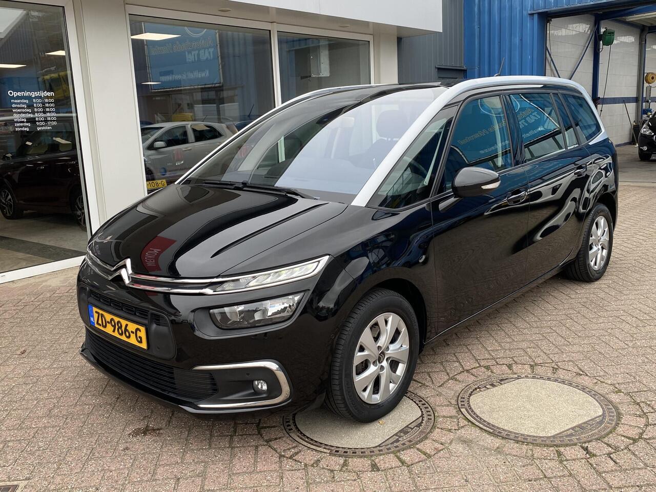 Citroen GRAND C4 PICASSO 1.2 PureTech Feel Automaat, 7 zits, cruise control, achteruitrij camera, dodehoek detectie, zeer ruime auto, panoramische voorruit, keyless,