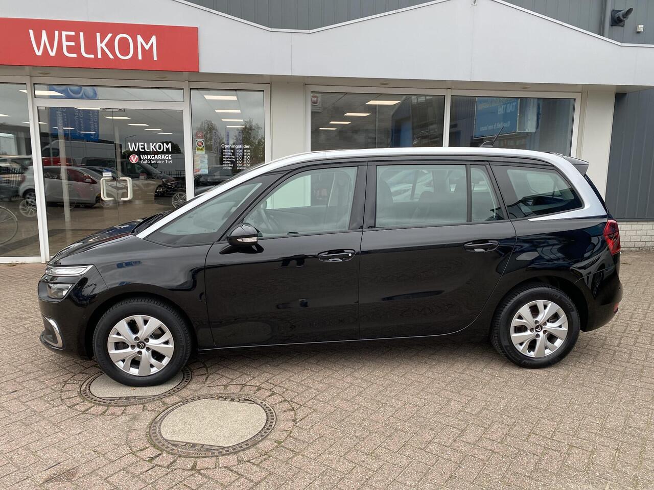 Citroen GRAND C4 PICASSO 1.2 PureTech Feel Automaat, 7 zits, cruise control, achteruitrij camera, dodehoek detectie, zeer ruime auto, panoramische voorruit, keyless,