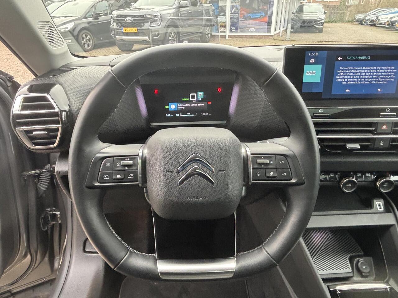 Citroen ë-C4 Shine 50 kWh 136pk Adaptieve Cruise | Head up Display | Open dak | Navigatie | Climate control | Achteruitrijcamera