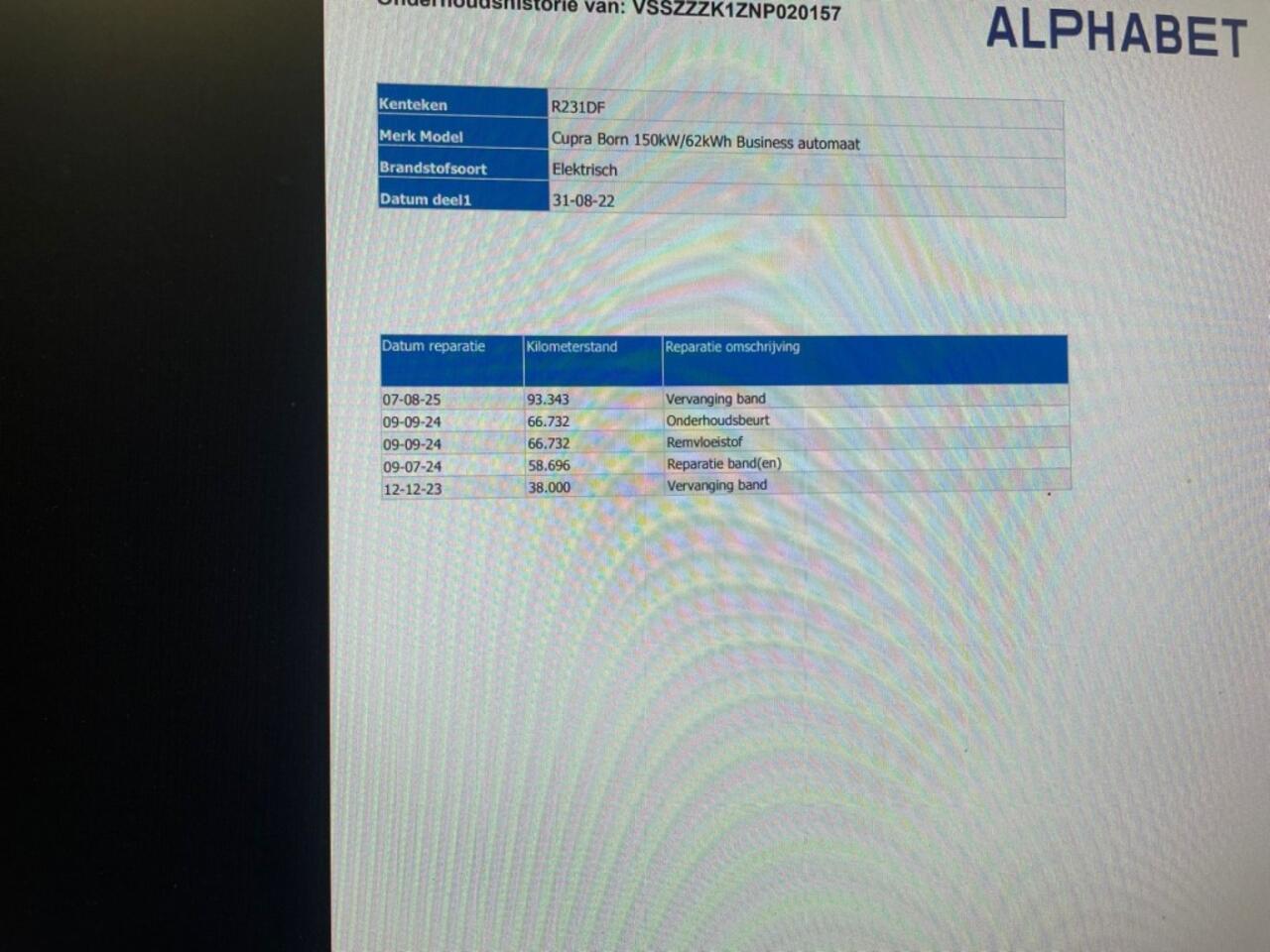 Cupra Born Business 62 kWh - Carplay, Camera, Stoel/Stuur verwarm. SOH 89%