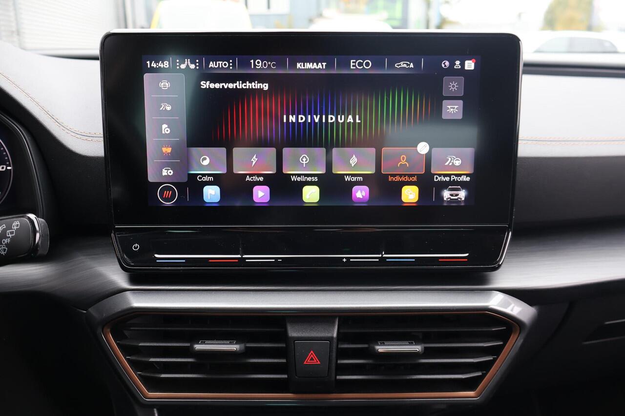 Cupra Formentor 1.4 Business Edition 204PK | 1e Eigenaar | Dealer Onderh. | BTW | 1 Laadkabel | Sfeer | Stoel/Stuur Verwarming | Full Link Activatie | Ad Cruise | Full Led | Keyless | PDC