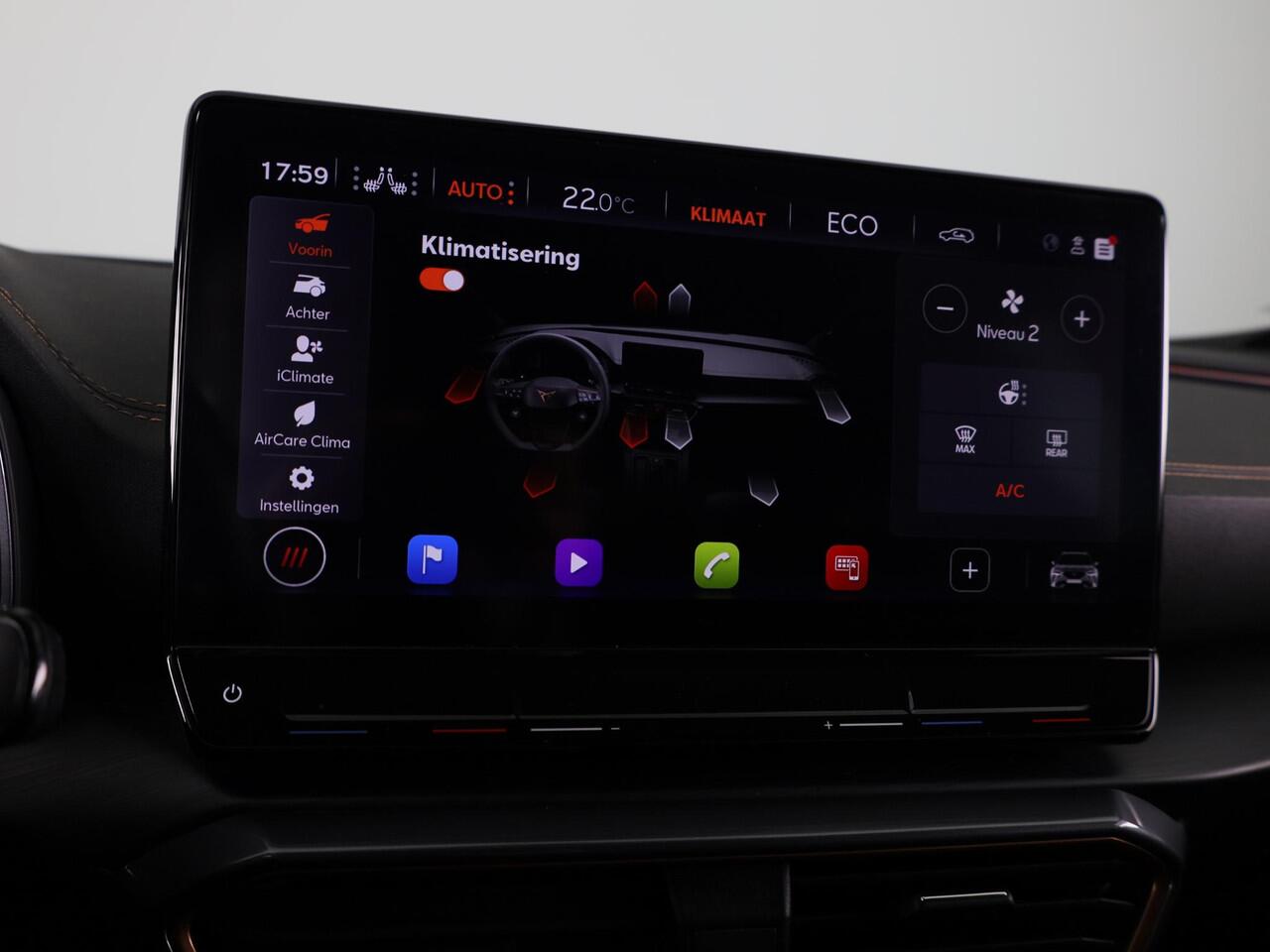 Cupra Formentor 1.4 e-Hybrid VZ Performance 245 pk Automaat (DSG) | Navigatie | Parkeersensoren (Park assist) | Rondomzicht camera | Elektr. bestuurdersstoel met geheugen | Stoelverwarming |