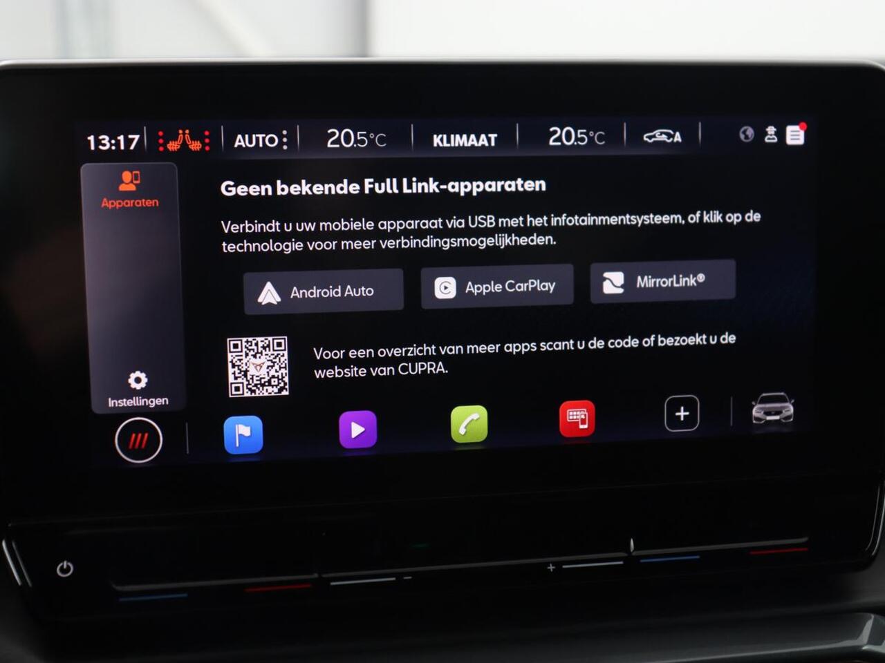 Cupra Leon 1.4 eHybrid VZ | 245pk | Leder | Stoelverwarming | Memory | Carplay | Navigatie | Sfeerverlichting | Parkeerhulp | Sportstoelen | Keyless | Climate control | Cruise control | PHEV | Plug In