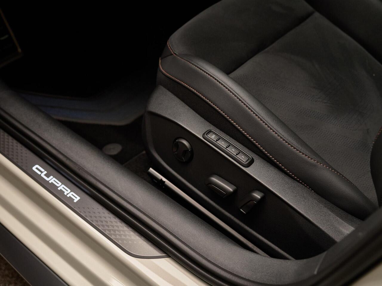 Cupra Leon 1.5 eTSI VZ Performance, Sennheiser, sportkuipstoelen, Matrix-LED, camera, memory, keyless, ACC, 19", privacy,