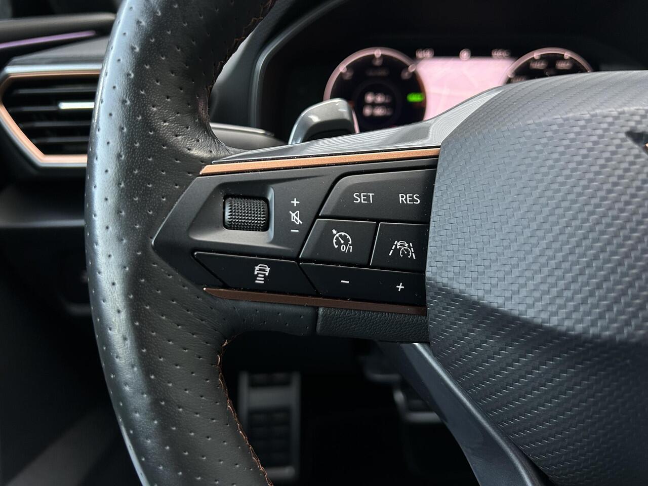 Cupra Leon Sportstourer 1.4 e-Hybrid VZ 245PK /Apple Carplay/Stoel- en stuurverwarming/Park.Sens. rondom+Cam./Adaptive Cruise Contr./Elektr. Klep/Climate Contr./DCC/Isofix/(MET GARANTIE*)