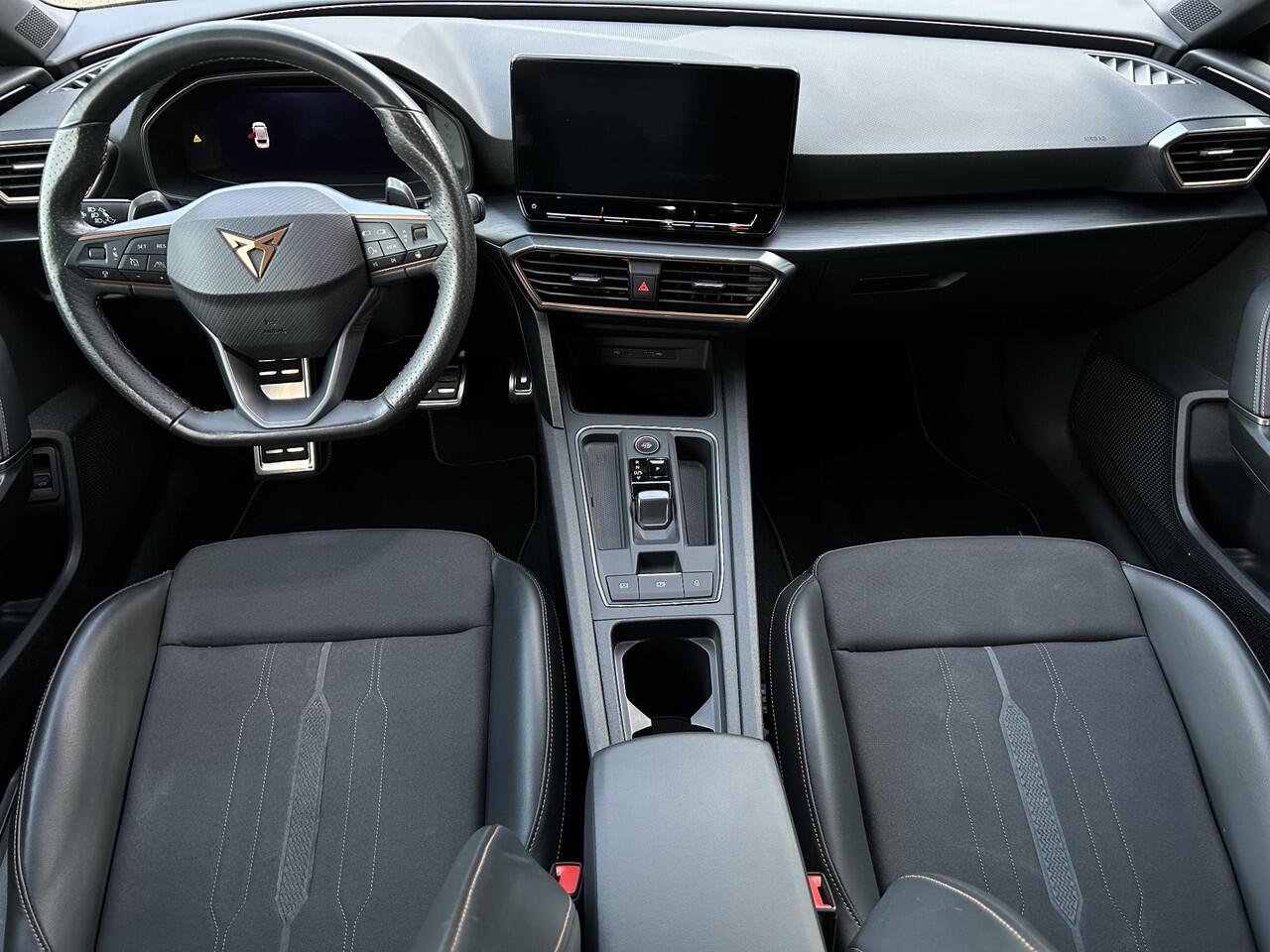 Cupra Leon Sportstourer 1.4 e-Hybrid VZ 245PK /Apple Carplay/Stoel- en stuurverwarming/Park.Sens. rondom+Cam./Adaptive Cruise Contr./Elektr. Klep/Climate Contr./DCC/Isofix/(MET GARANTIE*)