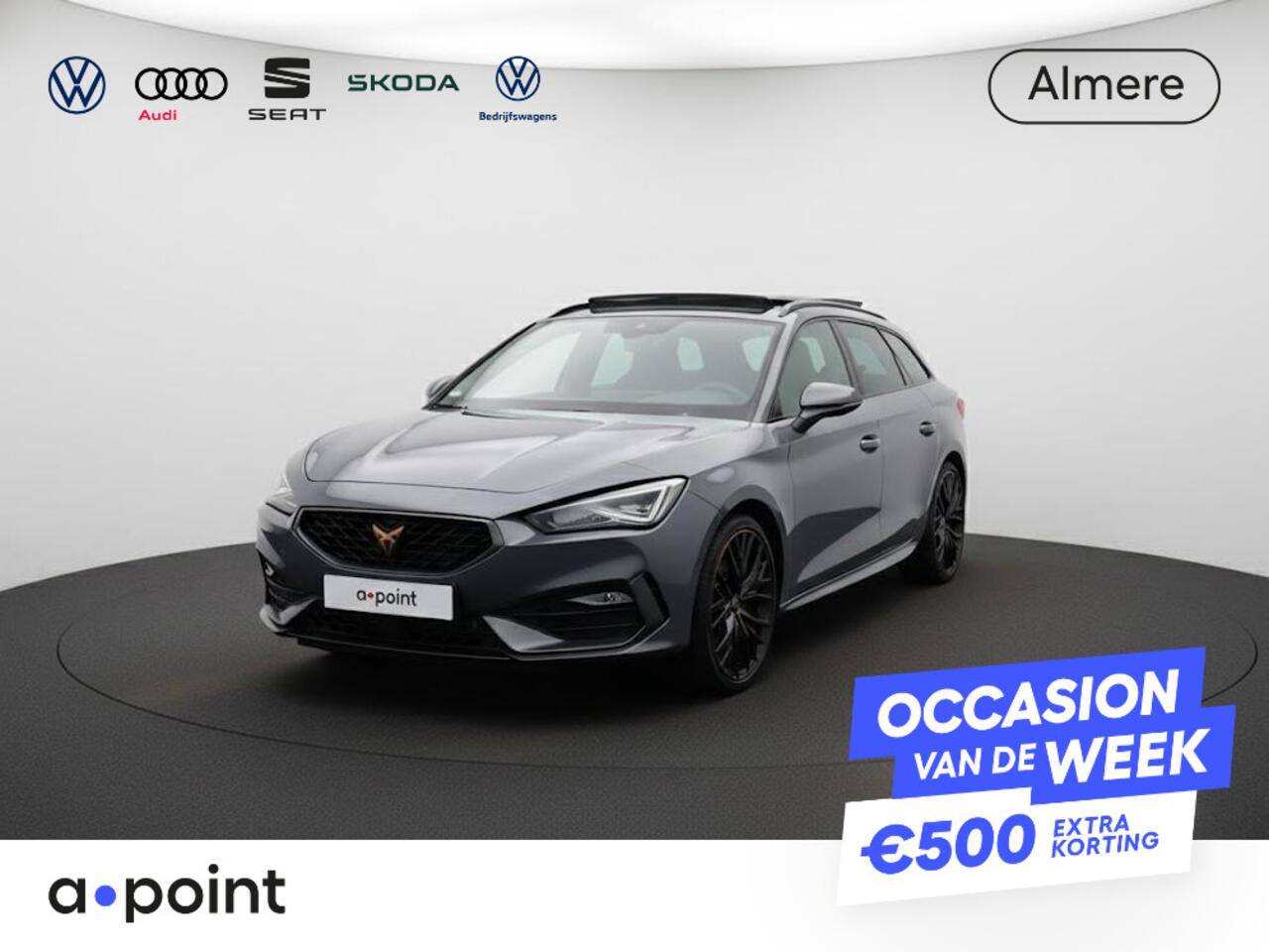 Cupra Leon Sportstourer 1.4 e-Hybrid VZ Performance 245PK | SOH 95%| Panorama dak | Kuipstoelen | Memory | Apple carplay |
