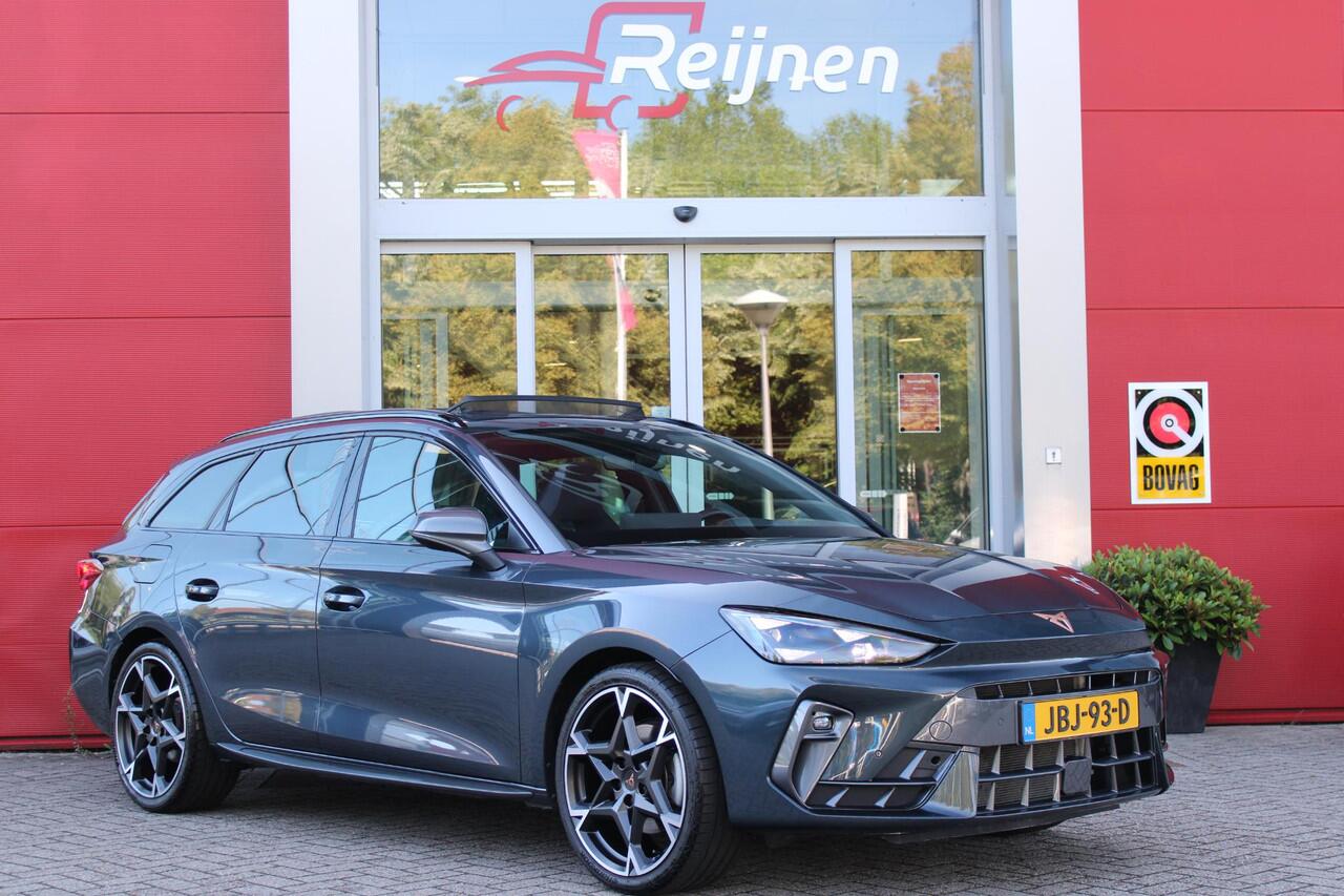 Cupra Leon Sportstourer 1.5 eTSI 150PK BUSINESS EDITION | NIEUW MODEL! | PANORAMISCH SCHUIF/KANTELDAK | SENNHEISER AUDIO SYSTEM | ELEKTRISCH VERSTELBARE BESTUURDERSSTOEL MET GEHEUGENFUNCTIE | LED MATRIX KOPLAMPEN | DRAADLOZE APPLE CARPLAY/ANDROID AUTO | NAVIGATIE | ACHTERUITRIJ 
