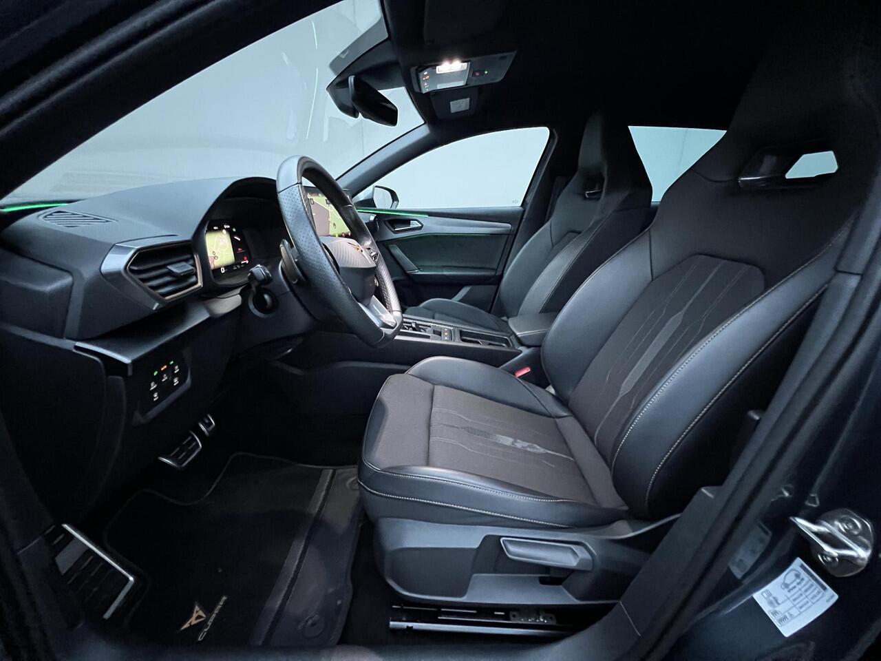 Cupra Leon Sportstourer 1.4 e-Hybrid VZ Copper Edition Automaat / Plug-In / EAER 58km / Navigatie / Elektrische trekhaak 1.500 kg / Elektrische klep / Sportstoelen / Stuur- en stoelverwarming / Apple Carplay Android / 19" LM wielen /