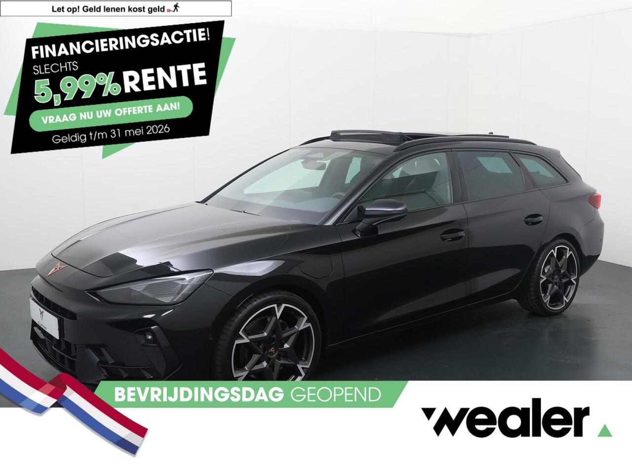 Cupra Leon Sportstourer 1.5 TSI e-Hybrid VZ Performance | 272 PK | SoH 100% | Panoramadak | Lederen kuipstoelen | Dodehoek detectie | Adaptive cruise control | Navigatiesysteem |