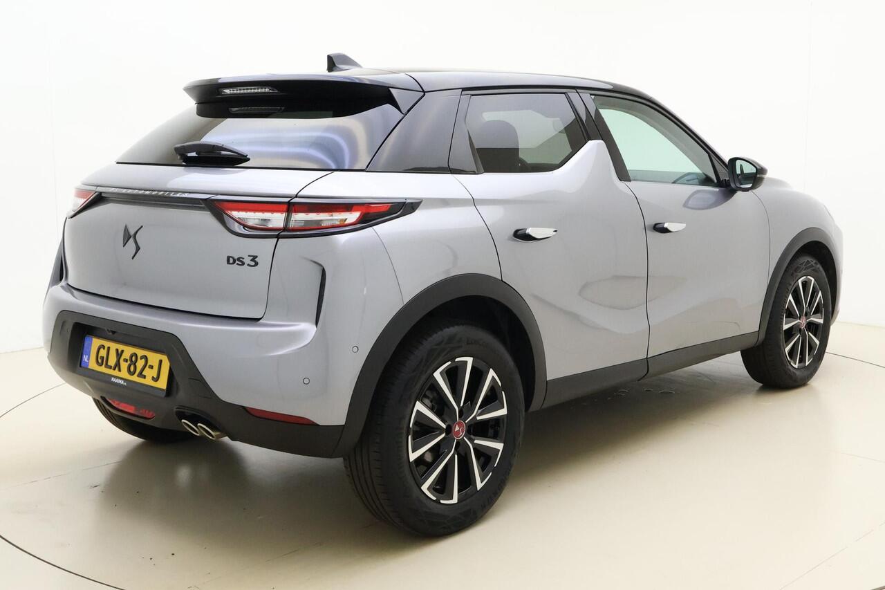 DS DS 3 1.2 PureTech Performance Line | 130 pk AUTOMAAT | Dodehoek Detectie | HUD | Apple Carplay & Android Auto Draadloos | Adaptief Cruise Control | Parkeer Sensoren Rondom |