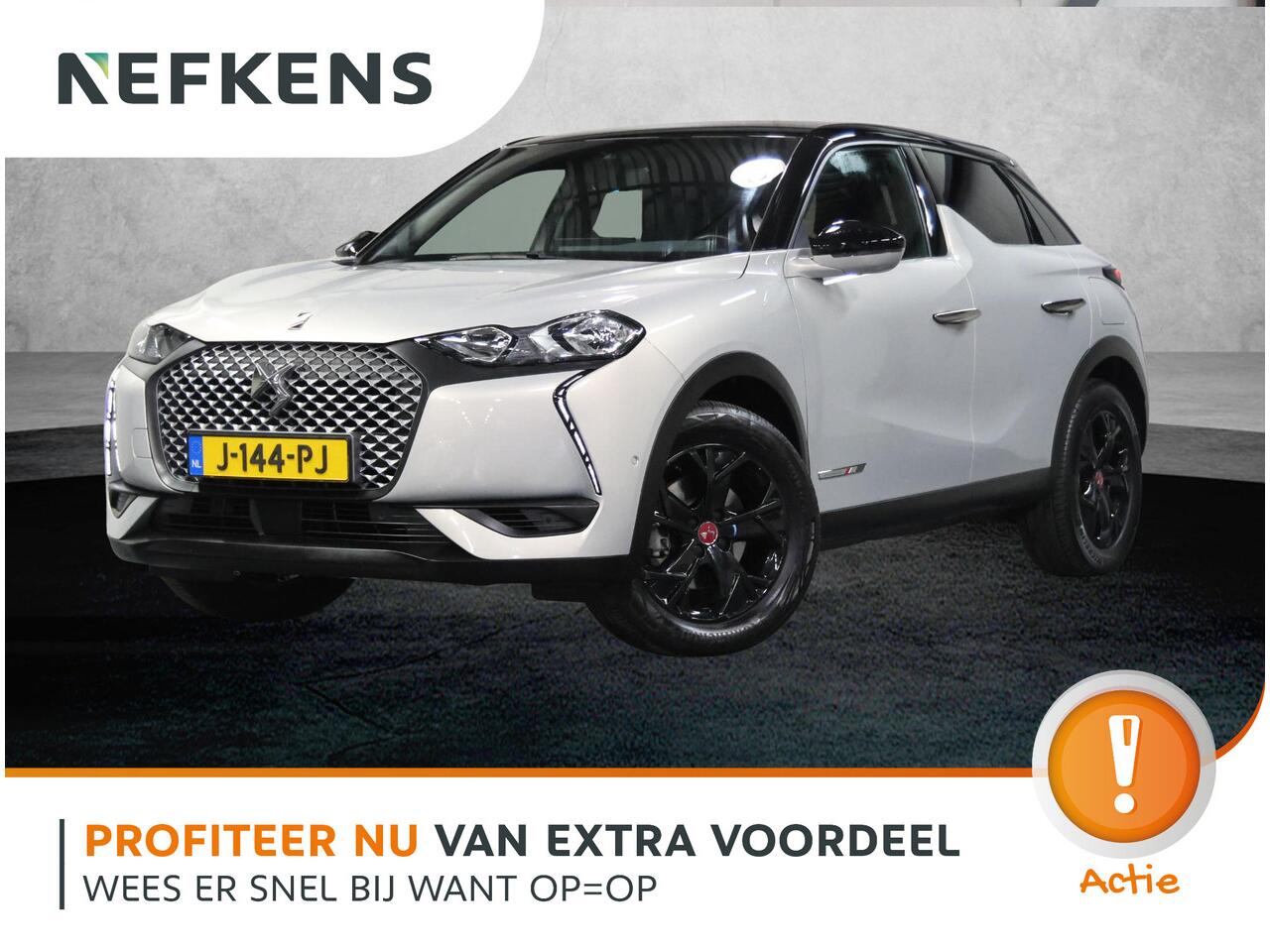DS DS 3 CROSSBACK Performance Line 50kWh 136PK | 1ste eigenaar | 3 FASE | Camera | LEER/Stof | Stoelverwarming | Navigatie | AUTOMAAT | AppleCarPlay/AndroidAuto | Navigatie | Climate Control | Cruise Control | Keyless | Privacy Glass | Isofix |