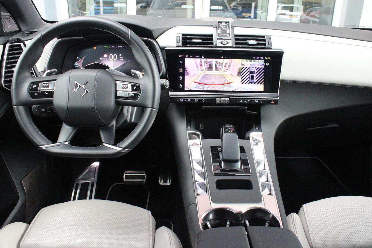 DS DS 7 E-Tense 300PK 4x4 ESPRIT DE VOYAGE | PANORAMISCH SCHUIF/KANTEL DAK | VOORRUITRAND/STUUR VERWARMING | VOLLEDIG LEDEREN BEKLEDING | LICHTMETALEN VELGEN 19" | ELEKTRISCH BEDIENBARE ACHTERKLEP | NIGHT VISION | DODEHOEK DETECTIE | ELEKTRISCH BEDIENBARE VOORSTO