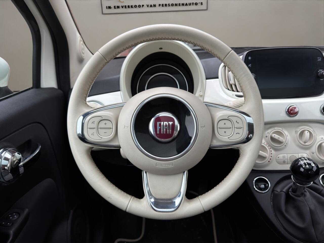 Fiat 500 1.2 Lounge 2019 WIT | Panoramadak | Display | PDC