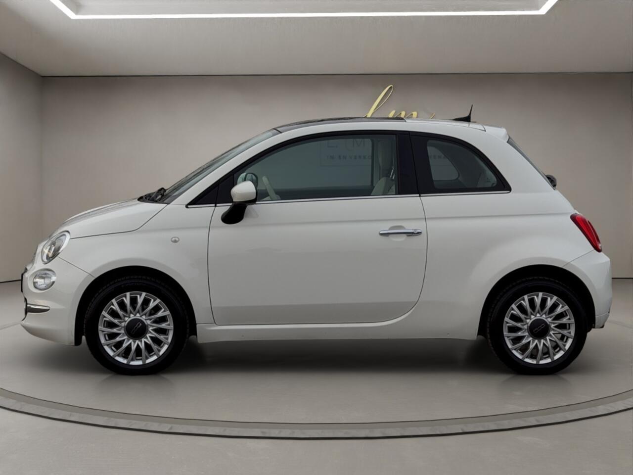 Fiat 500 1.2 Lounge 2019 WIT | Panoramadak | Display | PDC
