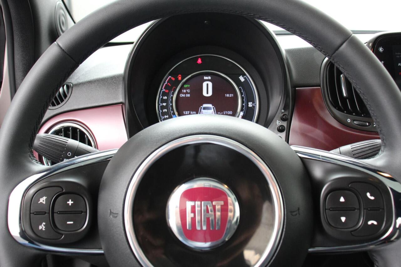 Fiat 500 1.2 Lounge | Lederen Bekleding | Climate control | Panorama dak | Parkeer sensoren | Bluetooth | Lichtmetalen velgen