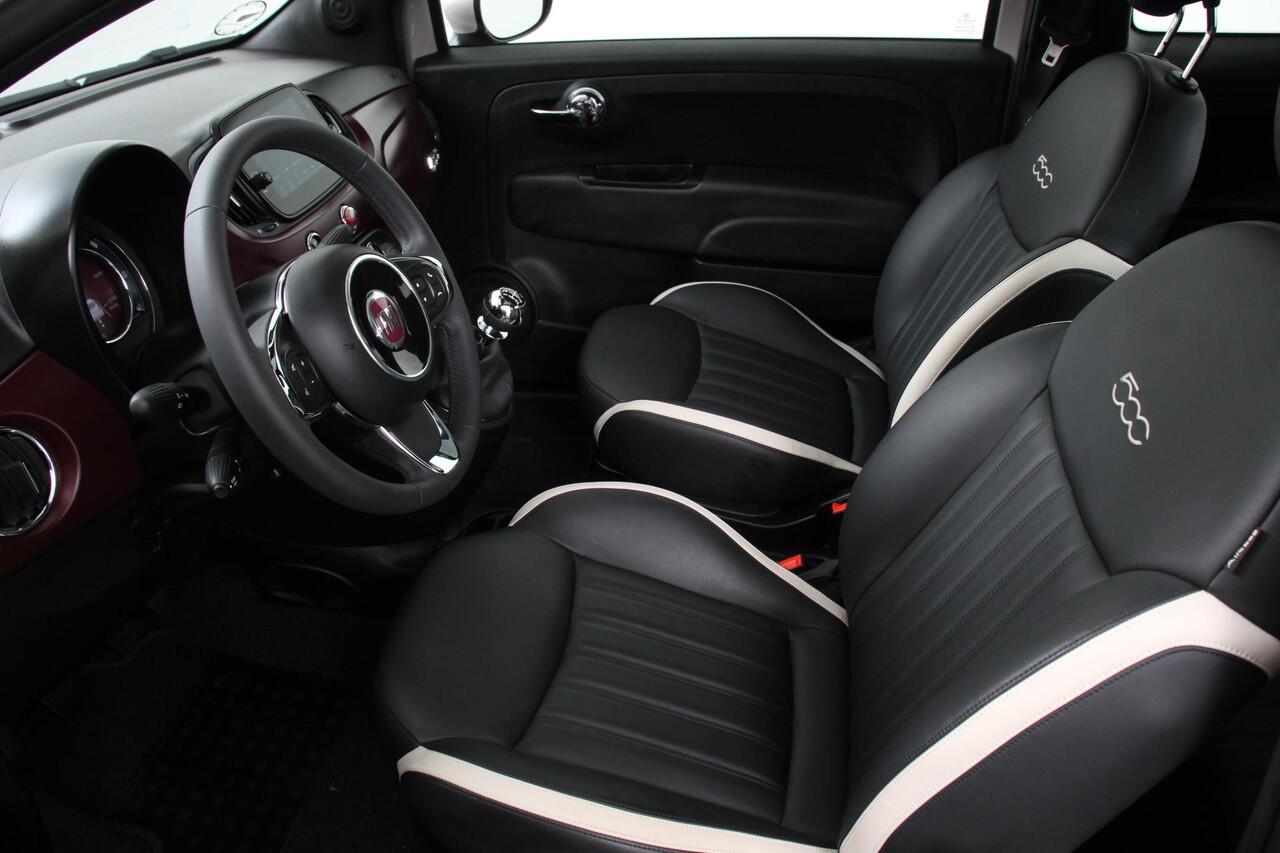 Fiat 500 1.2 Lounge | Lederen Bekleding | Climate control | Panorama dak | Parkeer sensoren | Bluetooth | Lichtmetalen velgen
