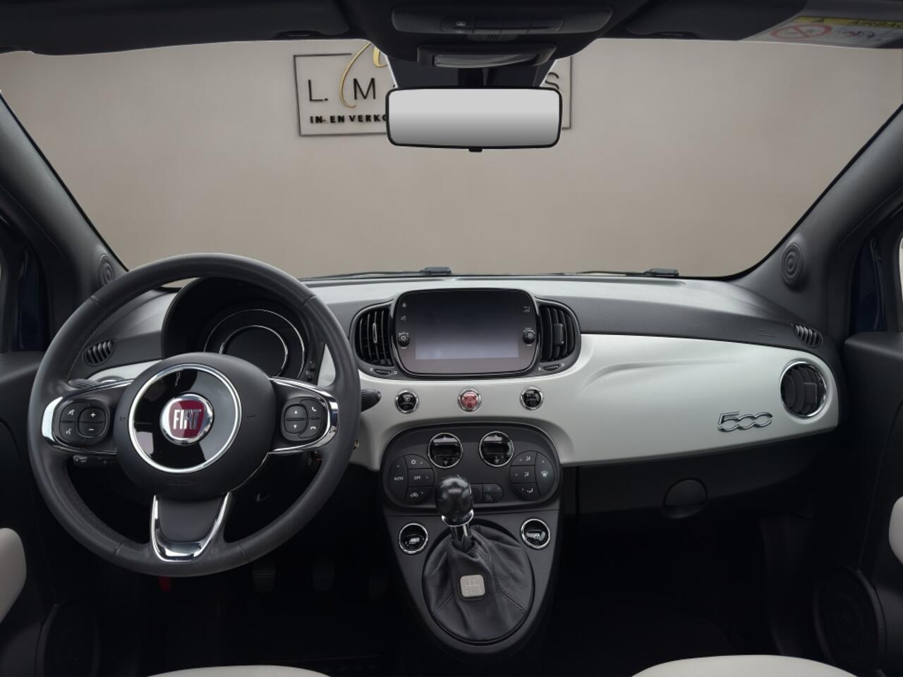 Fiat 500 1.2 Lounge 2019 BLAUW | Schuifdak | Apple CarPlay