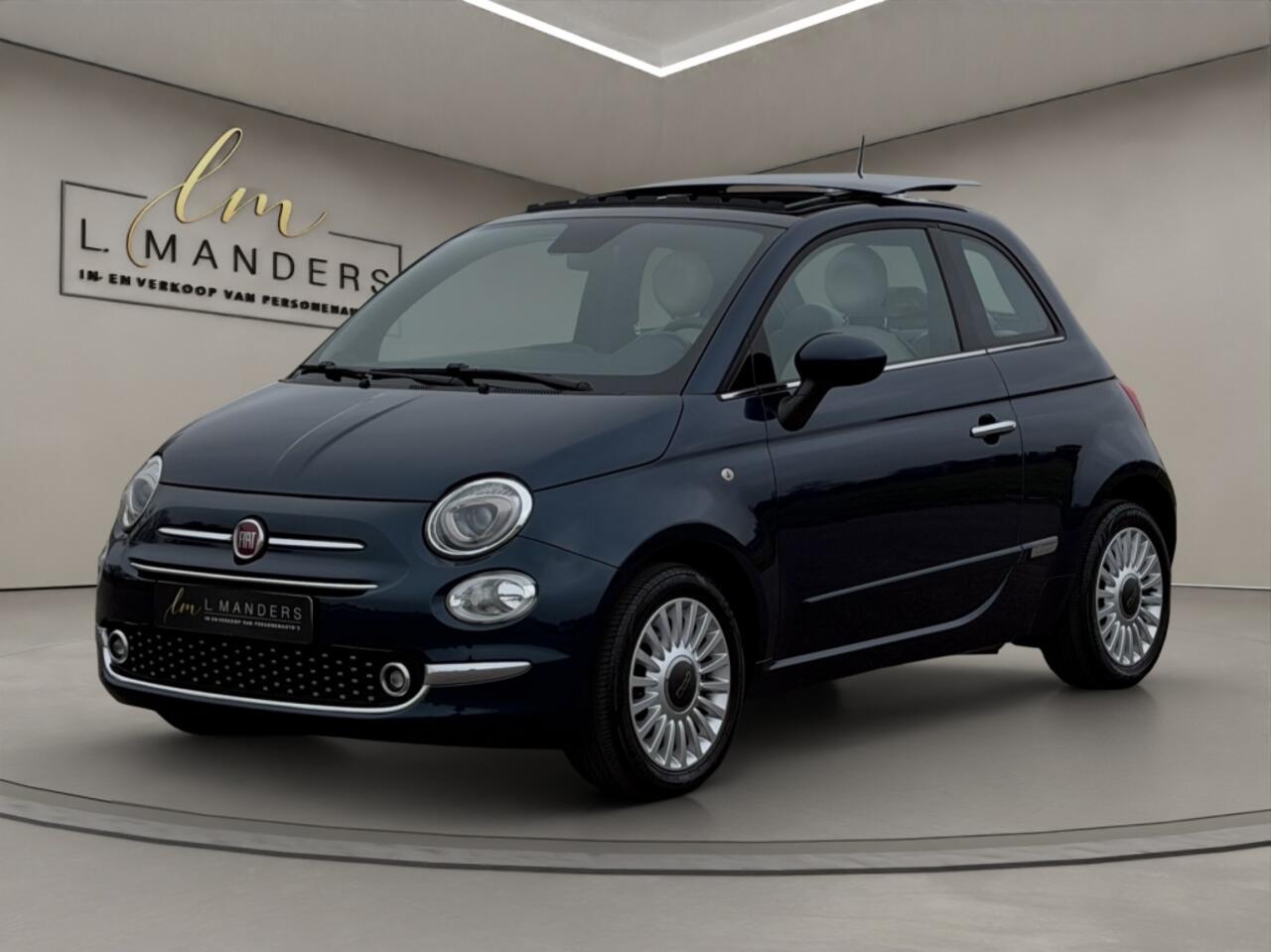 Fiat 500 1.2 Lounge 2019 BLAUW | Schuifdak | Apple CarPlay