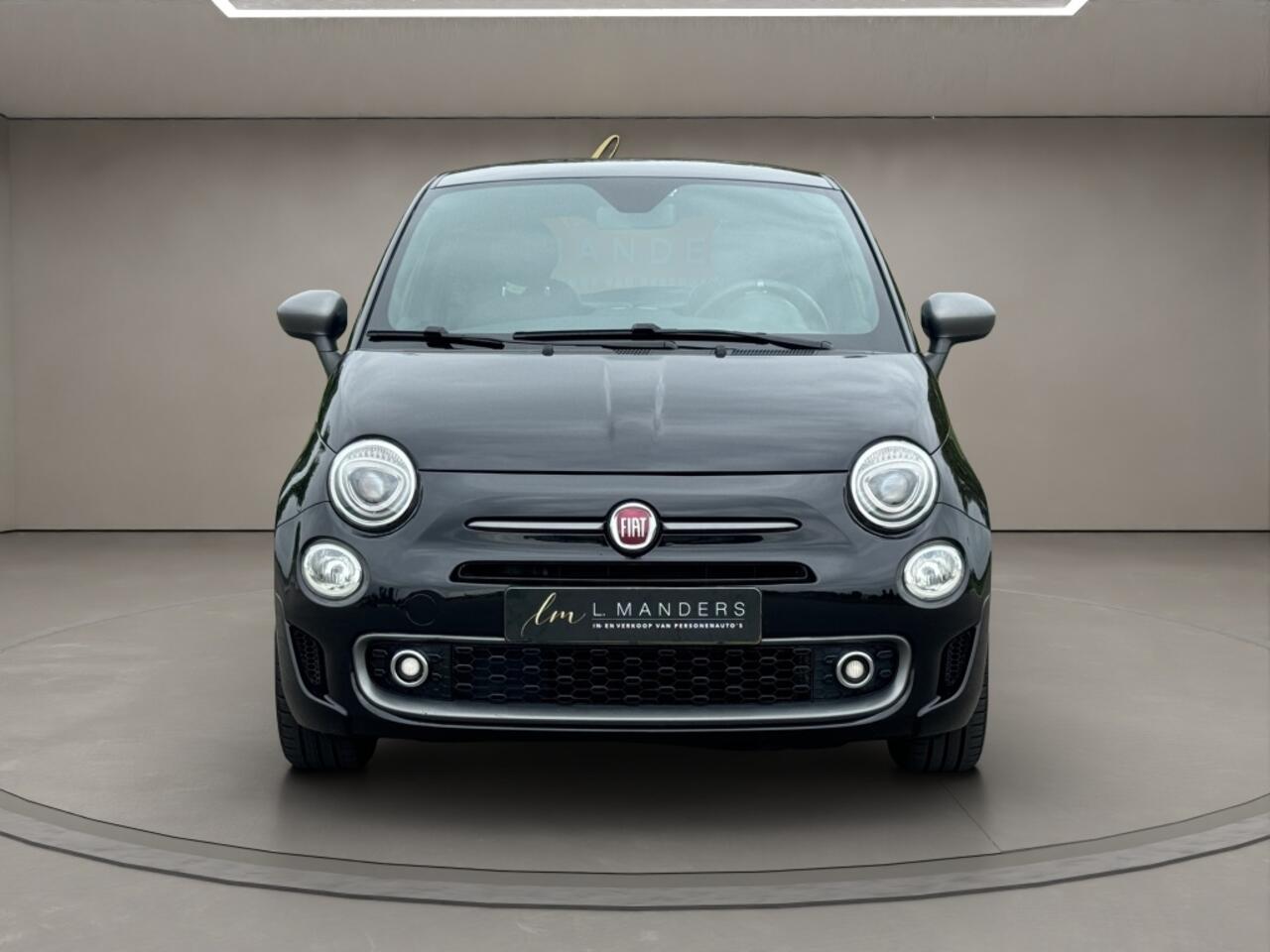 Fiat 500 0.9 TwinAir Turbo Sport 2019 ZWART | Apple CarPlay | Cruise Cont