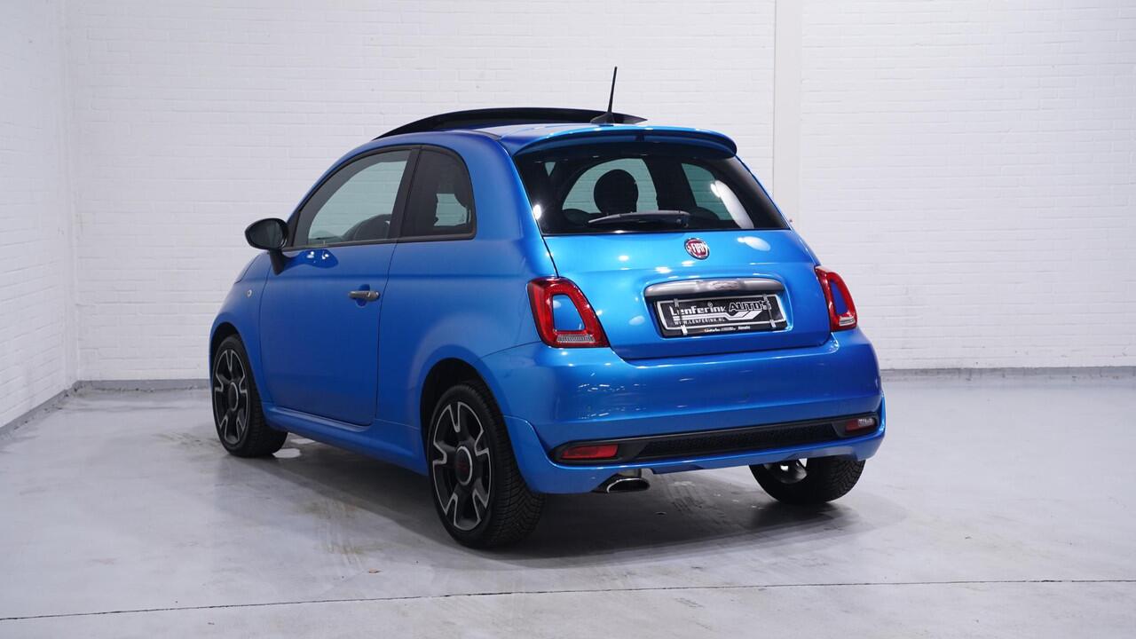 Fiat 500 1.2 Lounge panodak private-glas PDC-A climate-controle DAB Navigatie apple carplay bleutooth telefoon 16"-lmv