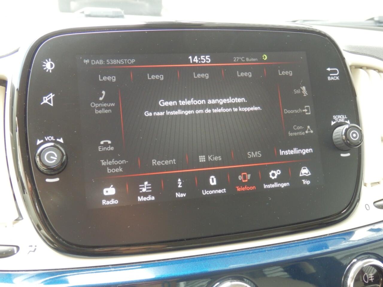 Fiat 500 1.2 Lounge 4 cil.| Navigatie | Apple Carpl. Andr. Auto | Cruise