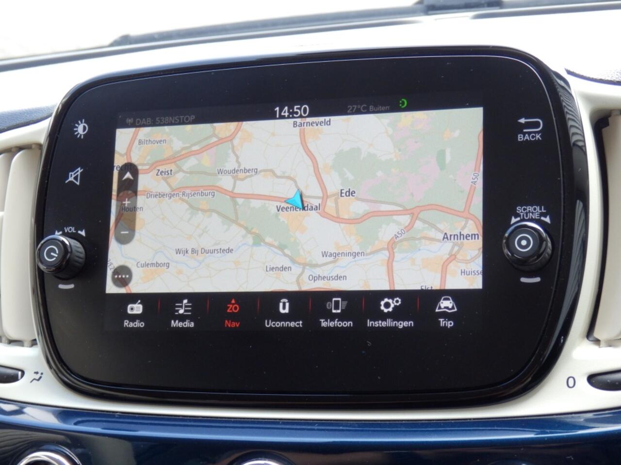 Fiat 500 1.2 Lounge 4 cil.| Navigatie | Apple Carpl. Andr. Auto | Cruise