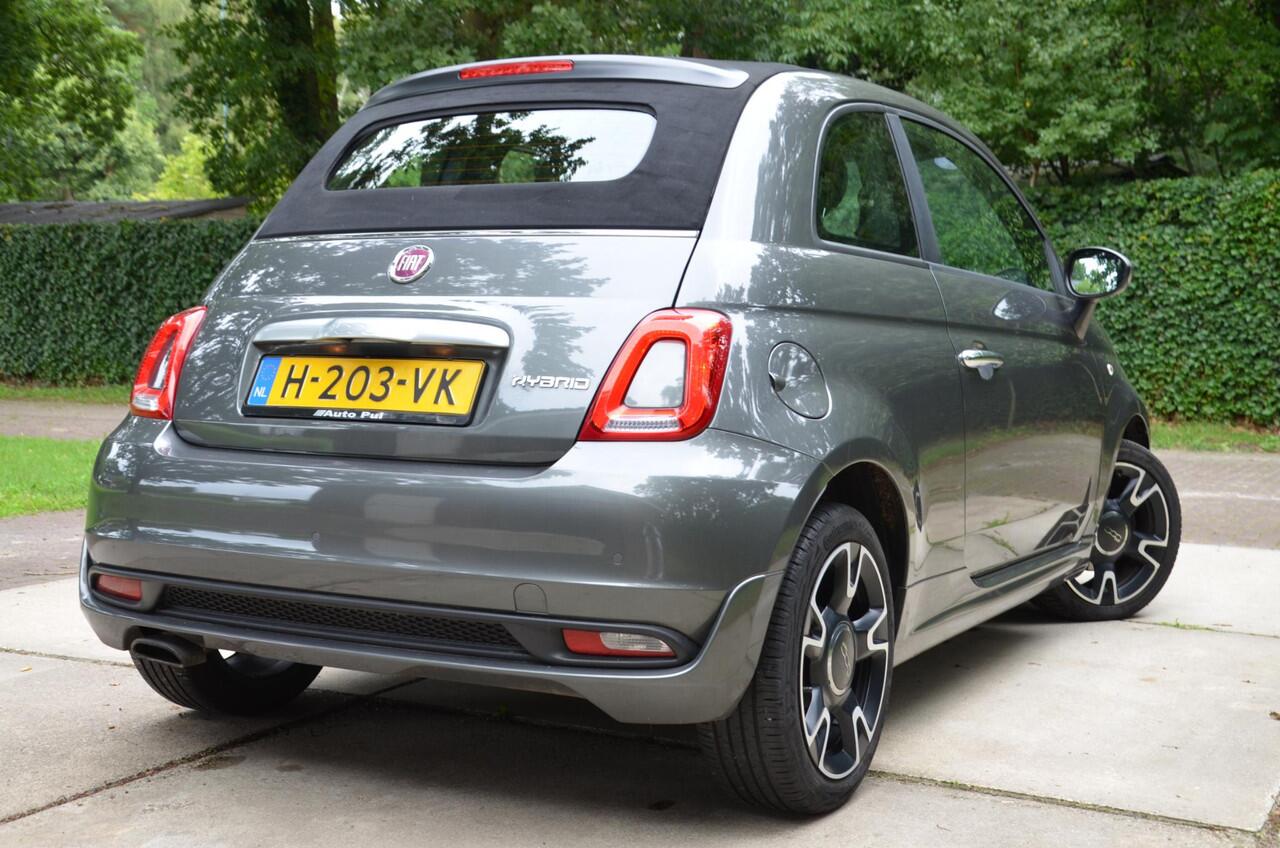 Fiat 500 1.0 Hybrid Rockstar Cabrio/Navi/Pdc/Ecc/Apple Carplay/Android Auto/Getint glas/lichtmetalen velgen 16"