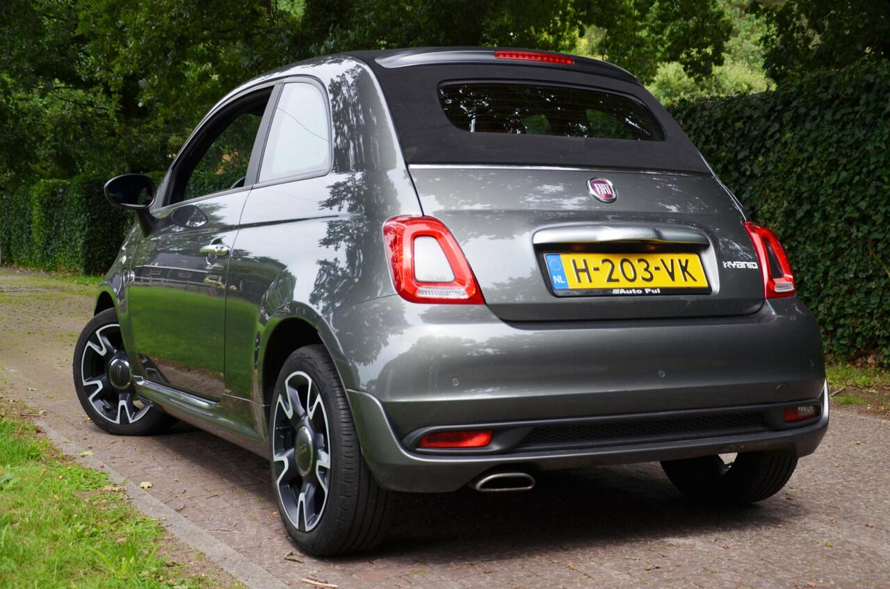 Fiat 500 1.0 Hybrid Rockstar Cabrio/Navi/Pdc/Ecc/Apple Carplay/Android Auto/Getint glas/lichtmetalen velgen 16"