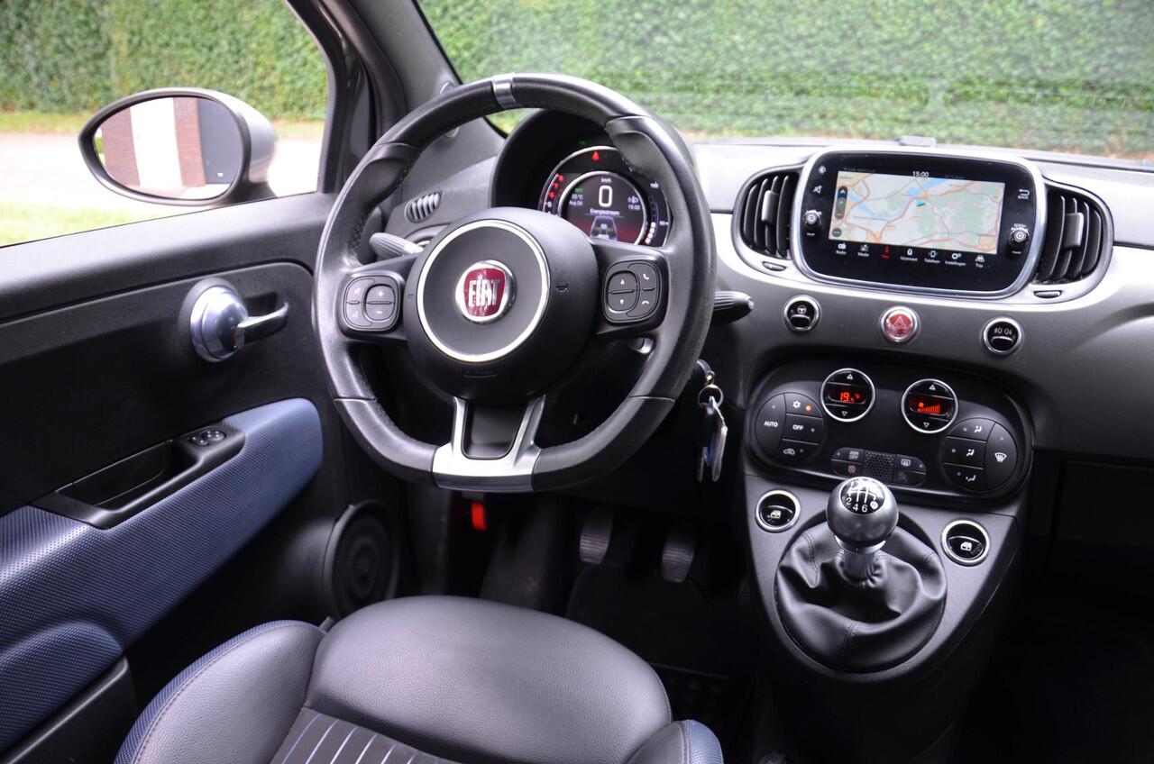 Fiat 500 1.0 Hybrid Rockstar Cabrio/Navi/Pdc/Ecc/Apple Carplay/Android Auto/Getint glas/lichtmetalen velgen 16"