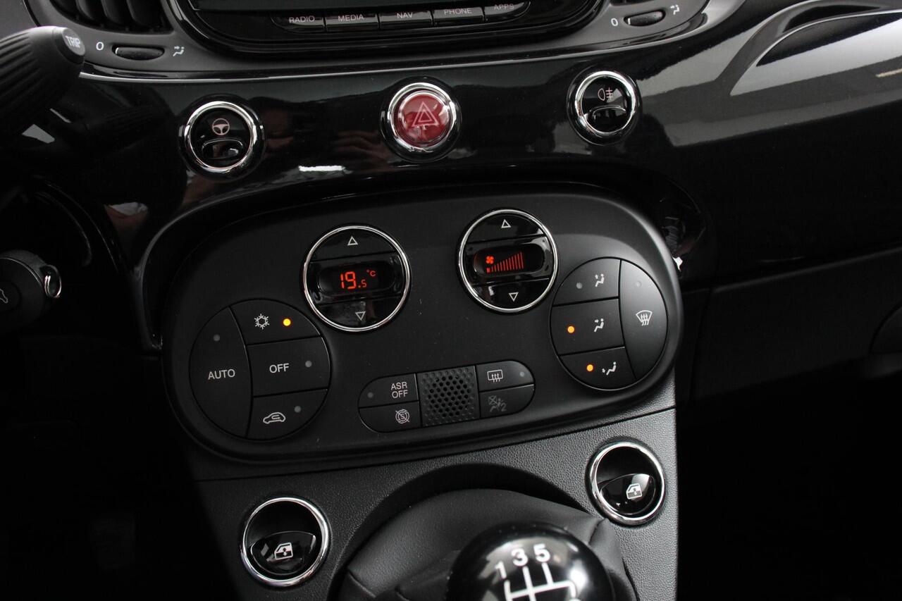 Fiat 500 1.2 Lounge | Lederen Bekleding | Navigatie | Panoramadak | Climate Control | Cruise control | DAB Lichtmetalen Velgen