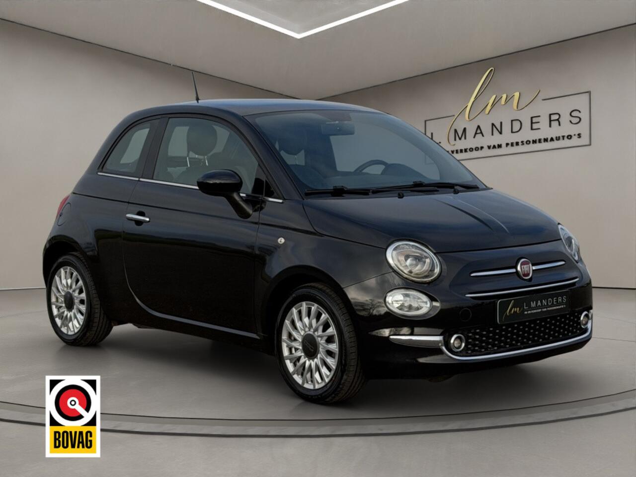 Fiat 500 1.2 Star 2020 ZWART | Panoramadak | Airco