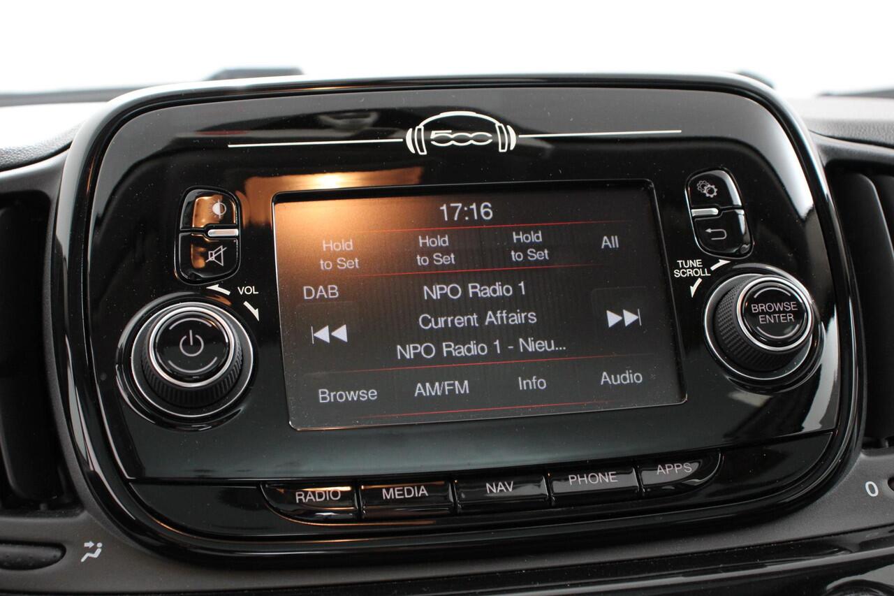 Fiat 500 1.2 Lounge | Lederen Bekleding | Navigatie | Panoramadak | Climate Control | Cruise control | DAB Lichtmetalen Velgen