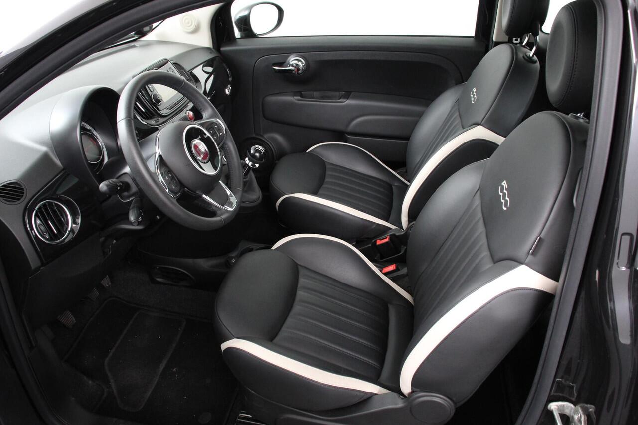 Fiat 500 1.2 Lounge | Lederen Bekleding | Navigatie | Panoramadak | Climate Control | Cruise control | DAB Lichtmetalen Velgen