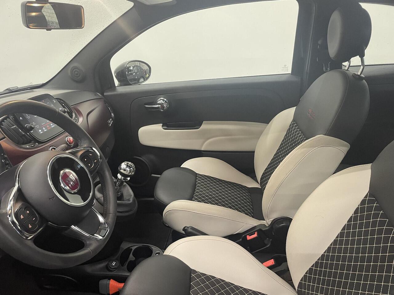 Fiat 500 1.0 Hybrid Star Panoramadak Airco Navi Carplay Design Leder Cruise Control LM Velgen Virtual Cockpit
