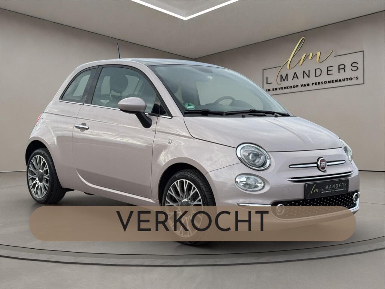 Fiat 500 1.0 Hybrid Star 2020 Roze | Panoramadak | Airco | Apple Car