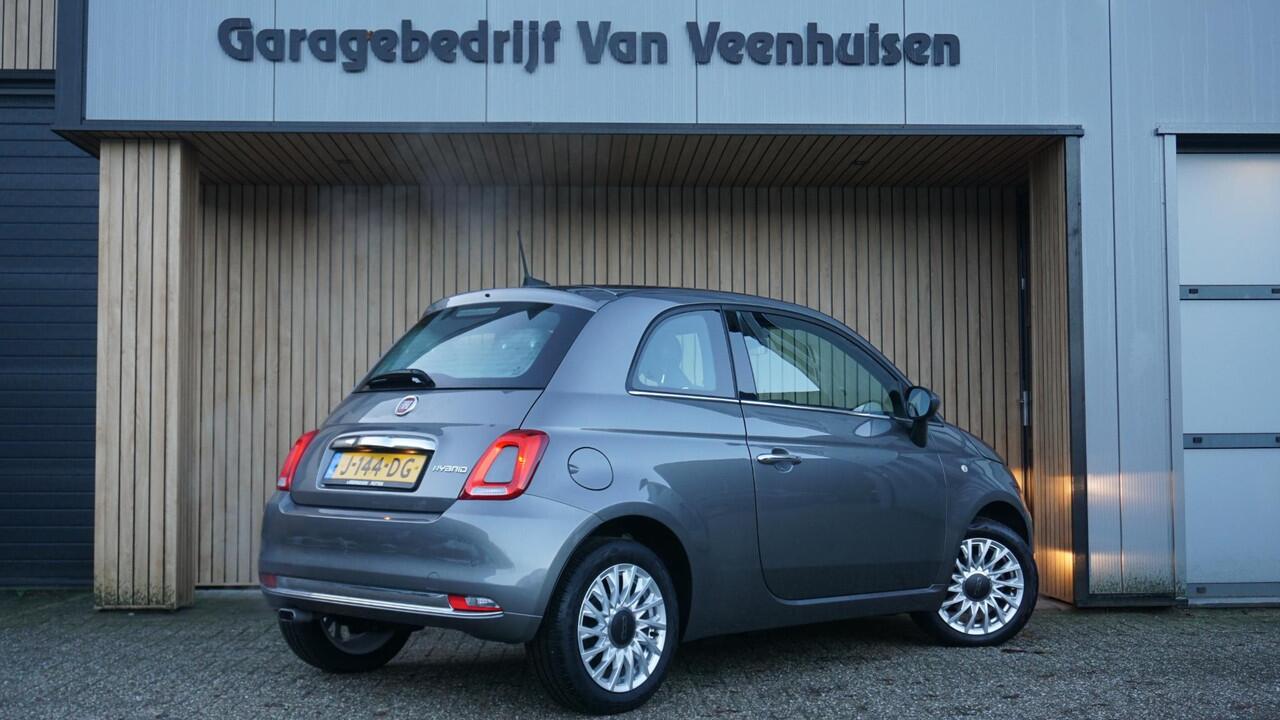 Fiat 500 1.0 70pk Hybrid Star Pano.Dak Virtual Cruise Control Sportstoelen H-Leder 33348km *NL auto*