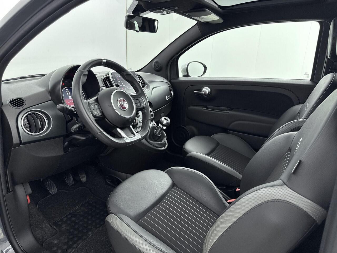 Fiat 500 1.0 Hybrid Rockstar airco | Apple Carplay/Android Auto | cruise control | lichtmetalen velgen 15" |panoramadak |