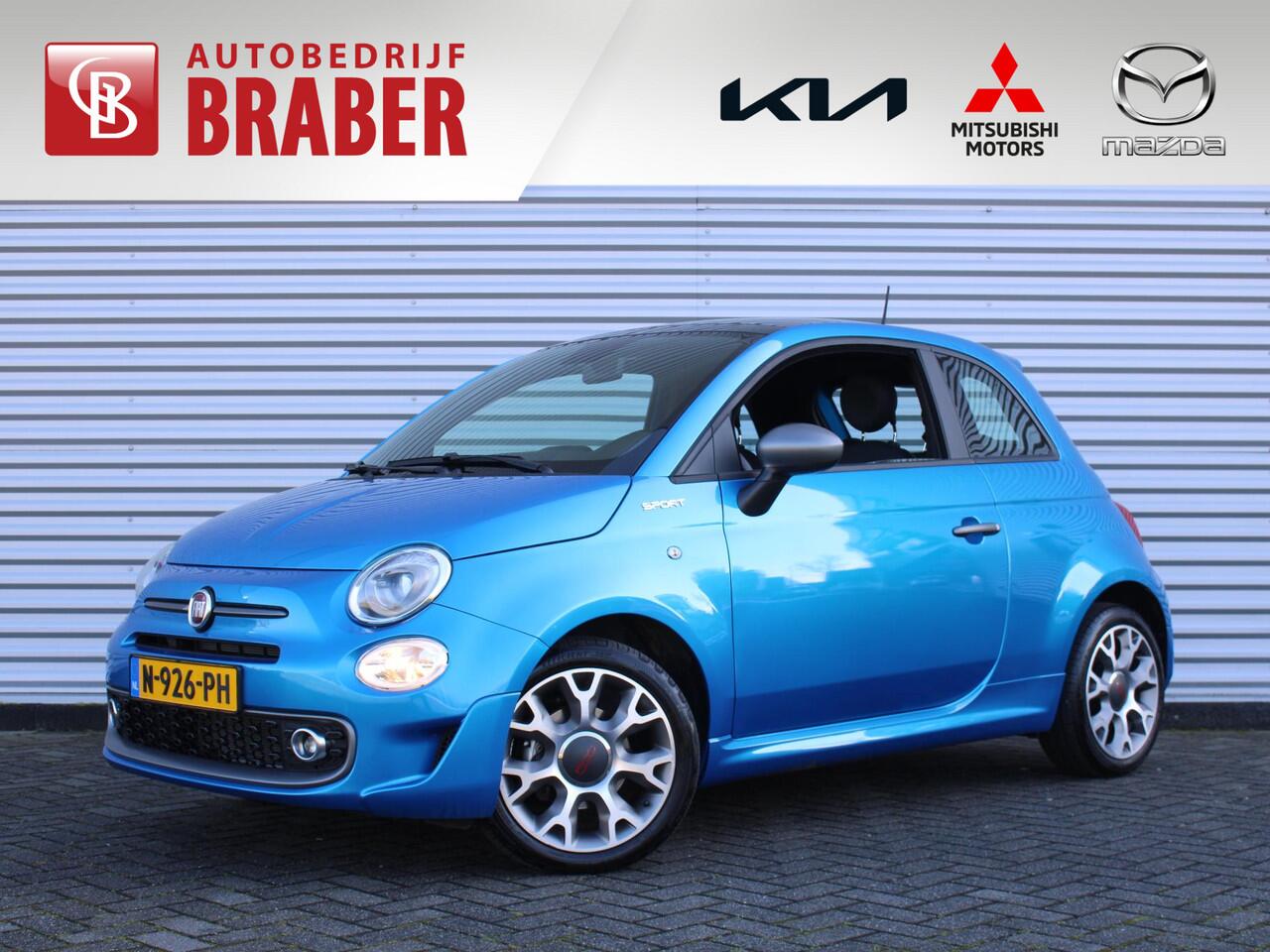 Fiat 500 1.0 Hybrid Sport | 16" LM | Clima | Cruise | Carplay | Panoramadak | Navi |