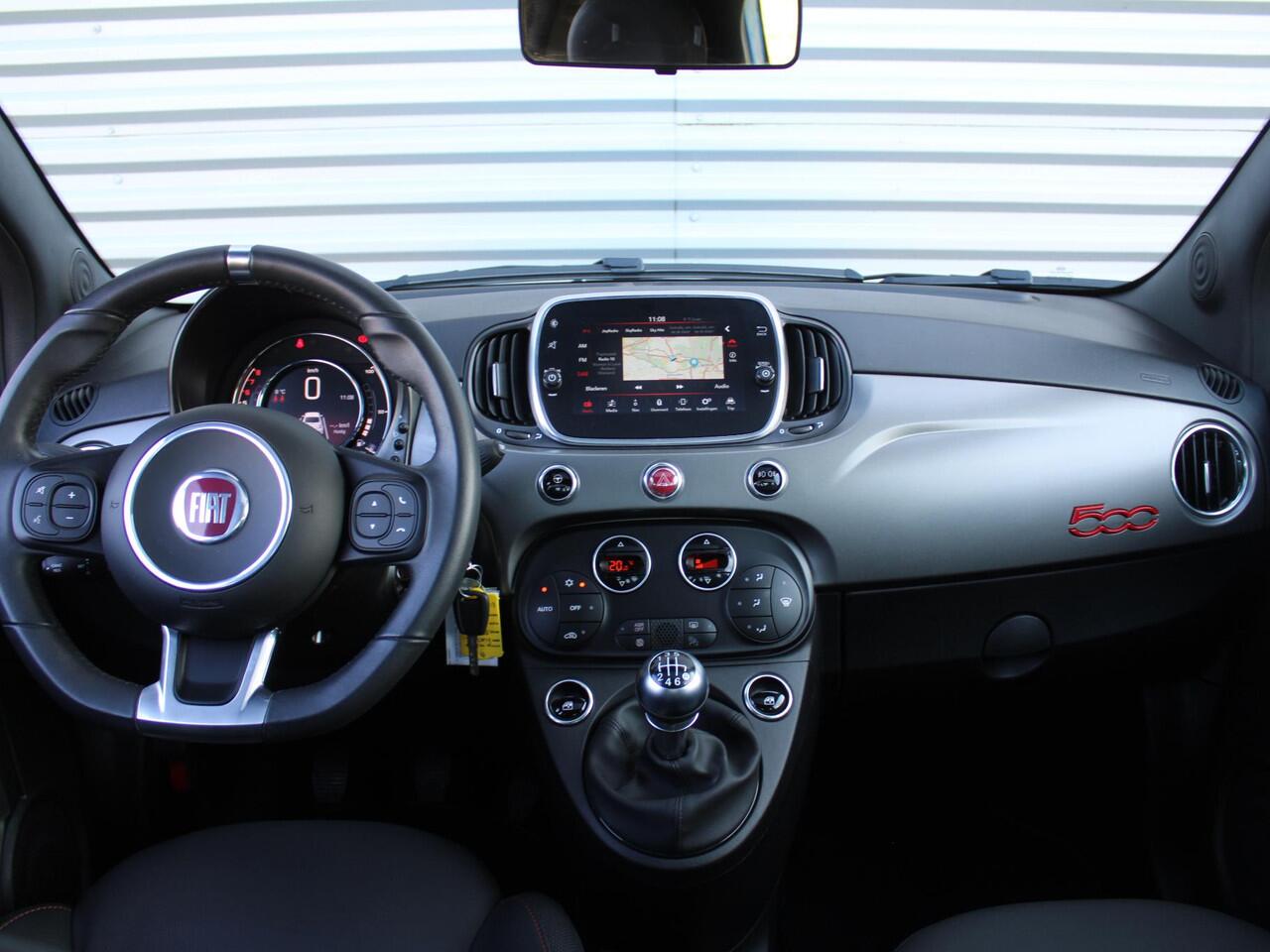 Fiat 500 1.0 Hybrid Sport | 16" LM | Clima | Cruise | Carplay | Panoramadak | Navi |