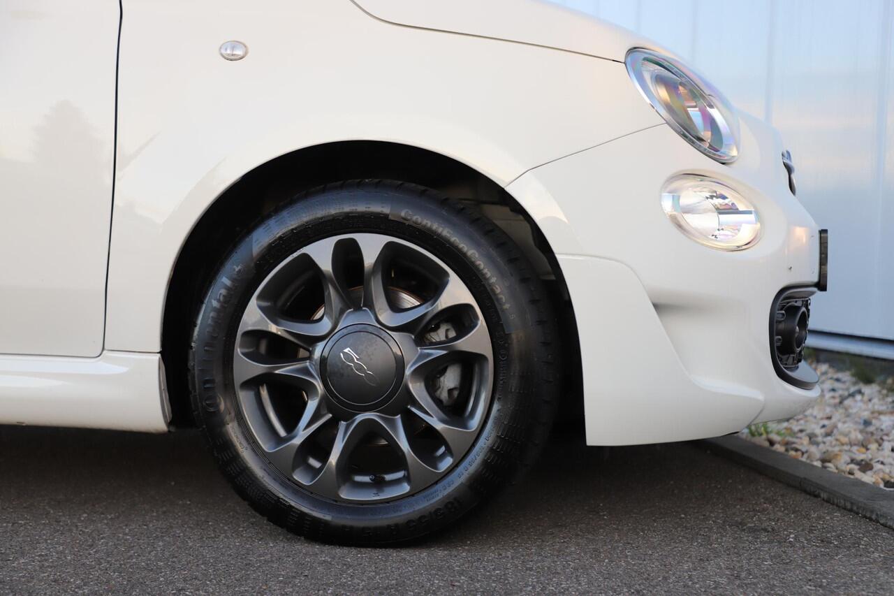 Fiat 500 1.0 Hybrid Hey Google Schuifdak 15 inch LMV Half Leder Carplay Navigatie Airco Cruise Control