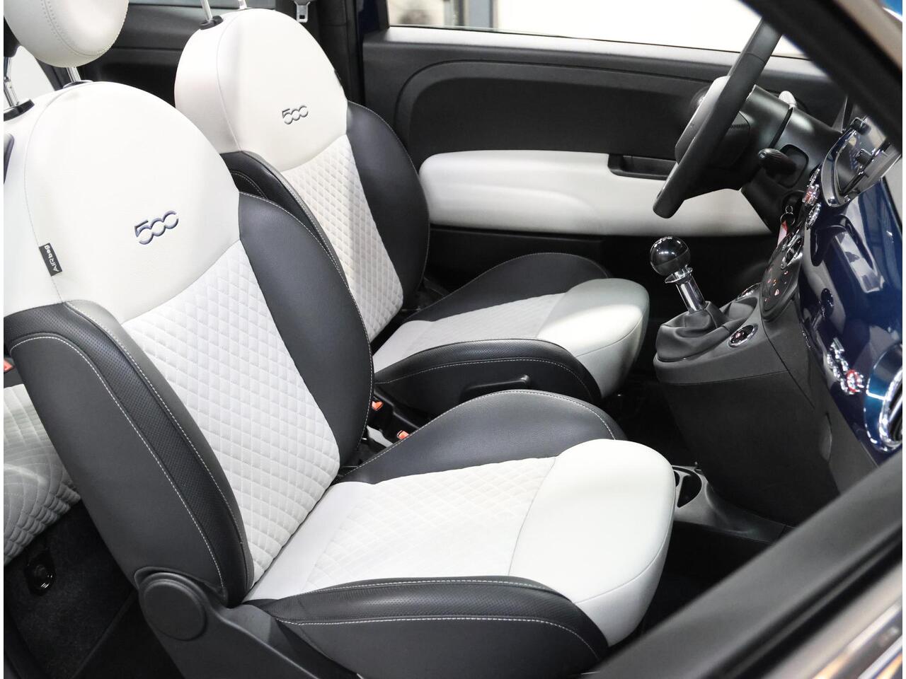 Fiat 500 1.0 70PK Hybrid Sport | AppleCarplay/AndroidAuto | Climate Control | Xenon Koplampen | Vouwdak | Cruise Control | DAB Ontvanger | Start/Stop Systeem | 16" Lichtmetalen Velgen | Isofix | Parkeersensoren |