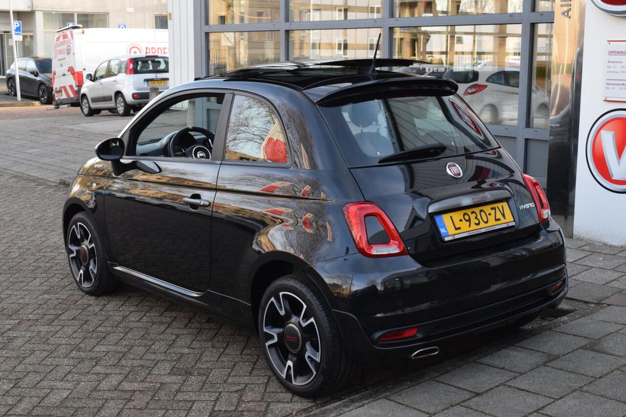 Fiat 500 1.0 Hybrid Sport|Schuifdak|Carplay|16"|Clima