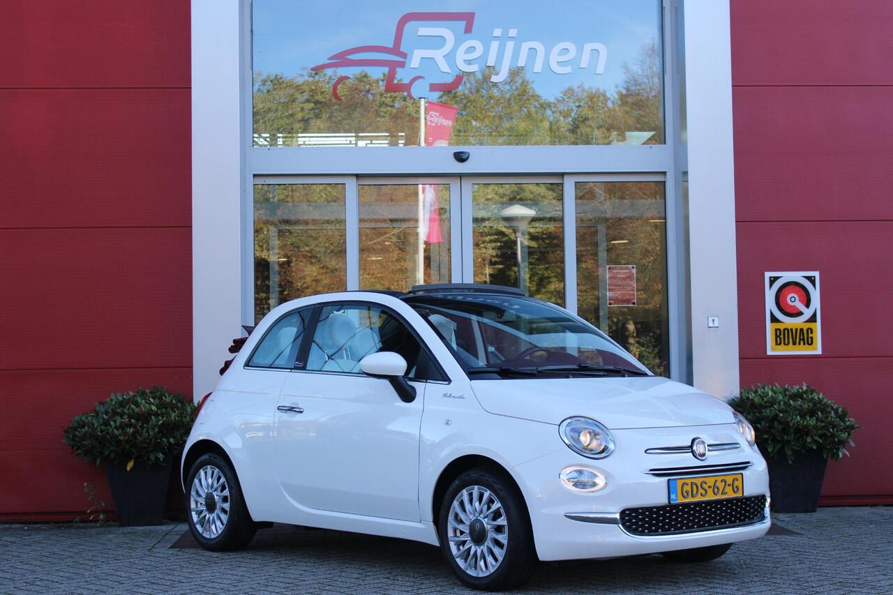 Fiat 500 1.0 72PK HYbrid DOLCEVITA CABRIO | ELEKRISCH BEDIENBAAR CABRIODAK | CLIMATE CONTROL | DAB+ RADIO | CRUISE CONTROL | HALF STOF HALF LEDEREN BEKLEDING | 15"LICHT METALEN VELGEN | LED DAGRIJ VERLICHTING |